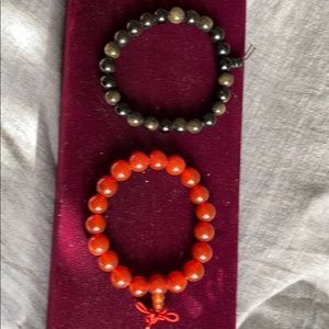 Set of 2 Mala Bead Bracelets.